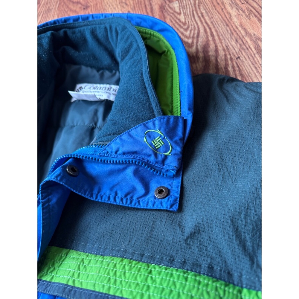 The North Face Mens Full Zip 2-in-1 Green Blue Coat Jacket Medium - Picture 15 of 16